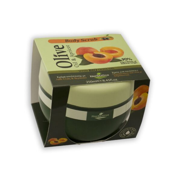 Herbolive Telový peeling s marhuľami  Herbolive Body scrub cream apricot