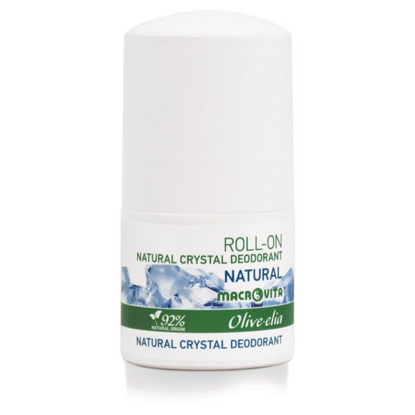 Olive-Elia Prírodný guľôčkový dezodorant natural  Olive-Elia Natural crystal deodorant roll-on natural