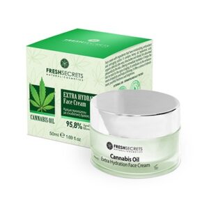Fresh Secrets Krém na tvár s extra hydráciou s výťažkom z konope  Fresh Secrets Face Cream Extra Hydration With Cannabis