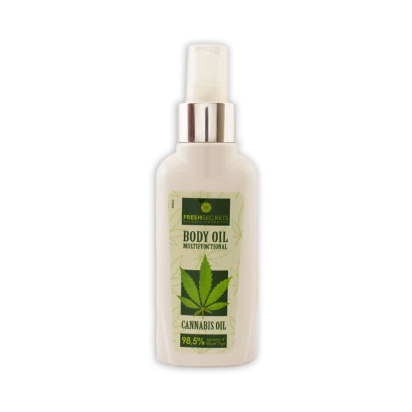 Fresh Secrets Multifunkčný telový olej s výťažkom z konope  Fresh Secrets Body Oil Multi Functional With Cannabis