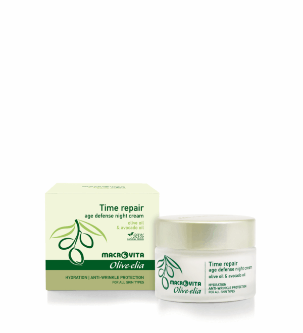 Olive-Elia Nočný krém pre všetky typy pleti  Olive-Elia Time repair cream