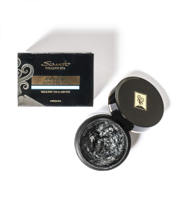 Santo Volcano Spa Čierne detoxikačné mydlo Augusta  Santo Volcano Spa Augusta black detox soap