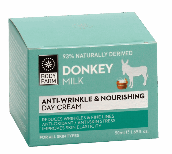 Donkey milk Výživný denný krém proti vráskam  Donkey milk Anti-wrinkle & nourishing day cream