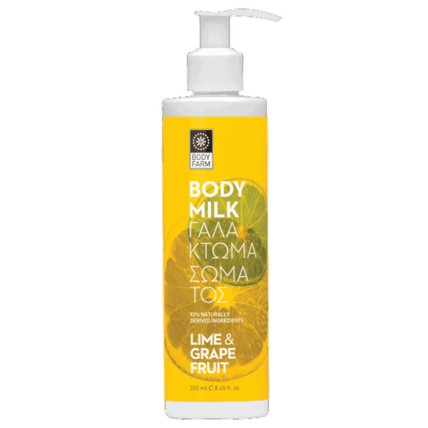 BodyFarm Telové mlieko s limetkou a grepfruitom  Bodyfarm Lime & Grapefruit body lotion