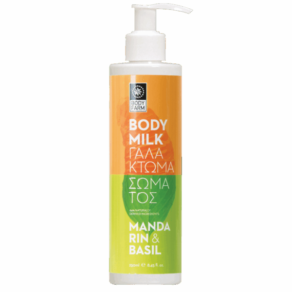 BodyFarm Telové mlieko s mandarinkou a bazalkou  Bodyfarm Body milk mandarin - basil