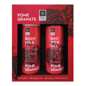 BodyFarm Darčekový set s granátovým jablkom  BodyFarm Gift pack pomegranate (Shower gel + Body milk)