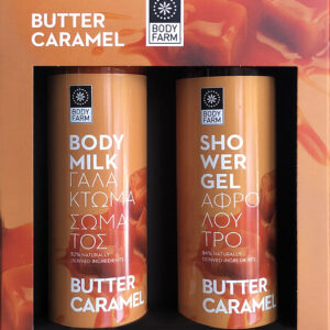 BodyFarm Darčekový set s karamelovým maslom  BodyFarm Gift pack butter caramel (SG + BM)