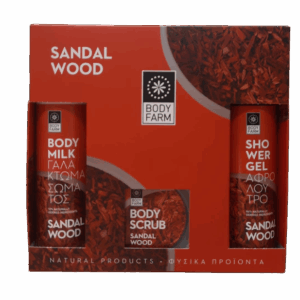 BodyFarm Veľký darčekový set so santalovým drevom II  BodyFarm Gift set sandalwood (SG + BM + BS)