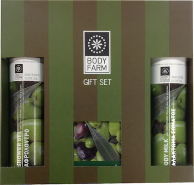 BodyFarm Veľký darčekový set s olivovým olejom I  BodyFarm Gift pack olive oil (SG+BM+S)