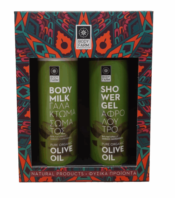 BodyFarm Darčekový set s olivovým olejom  BodyFarm Gift pack olive oil (SG + BM)
