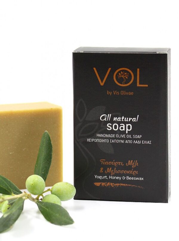 Vis Olivae Prírodné mydlo s jogurtom, medom a včelím voskom 120 g  Vis Olivae Yogurt, honey and beeswax soap all natural