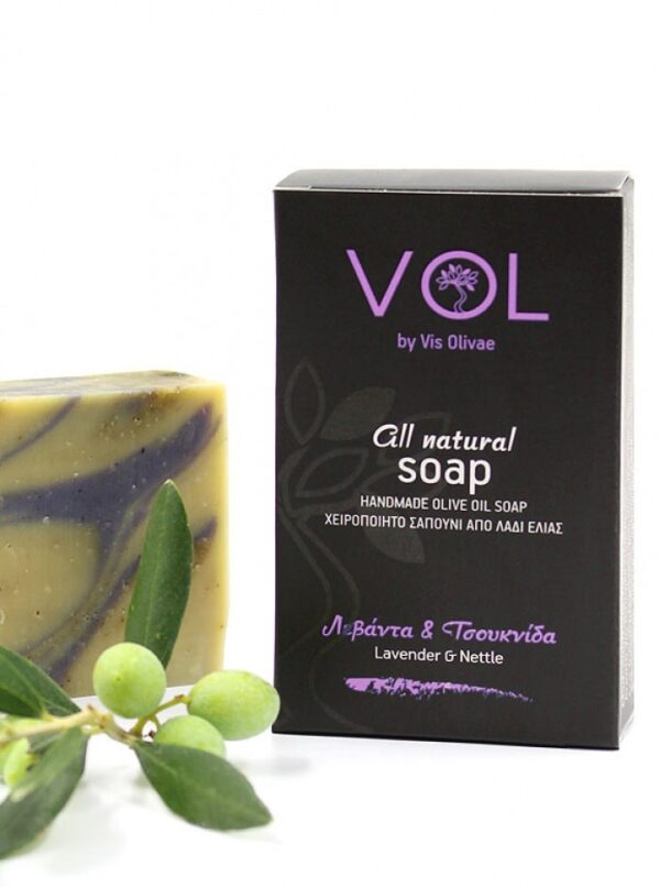 Vis Olivae Prírodné mydlo s levanduľou a žihľavou  120 g  Vis Olivae Lavender and nettle soap all natural