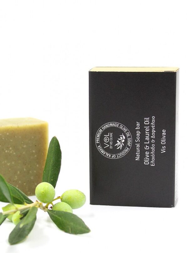 Vis Olivae Prírodné mydlo s olivovým a vavrínovým olejom  90 g proti vypadávaniu vlasov  Vis Olivae Olive and laurel oil soap natural