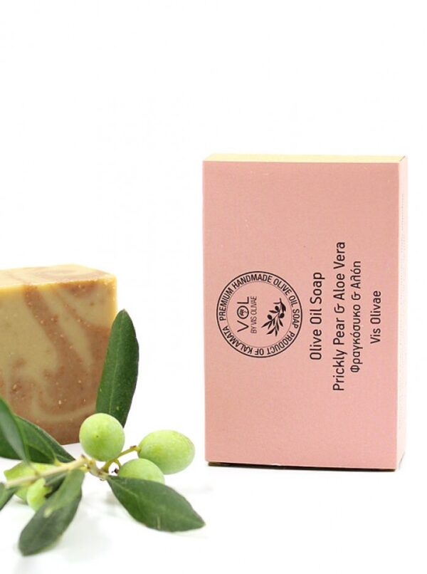 Vis Olivae Prírodné mydlo s opunciou, aloe vera a ružovým ílom  90 g  Vis Olivae Prickly pear, aloe vera and pink clay natural