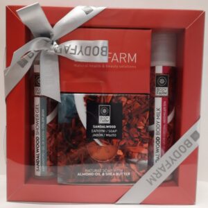 BodyFarm Mini darčekový set so santalovým drevom  BodyFarm Mini gift set Sandalwood (SG + BM +Soap)