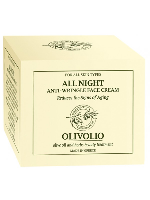 Olivolio Nočný krém na tvár proti vráskam  Olioderm All Night Anti-Wrinkle Face Cream
