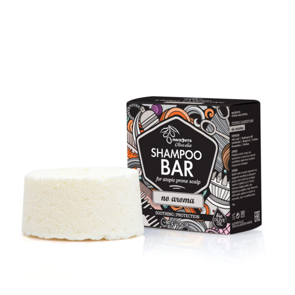 Olive-Elia Tuhý šampón pre atopickú pokožku bez vône  Olive-Elia Shampoo Bar for Atopic Prone Scalp No aroma