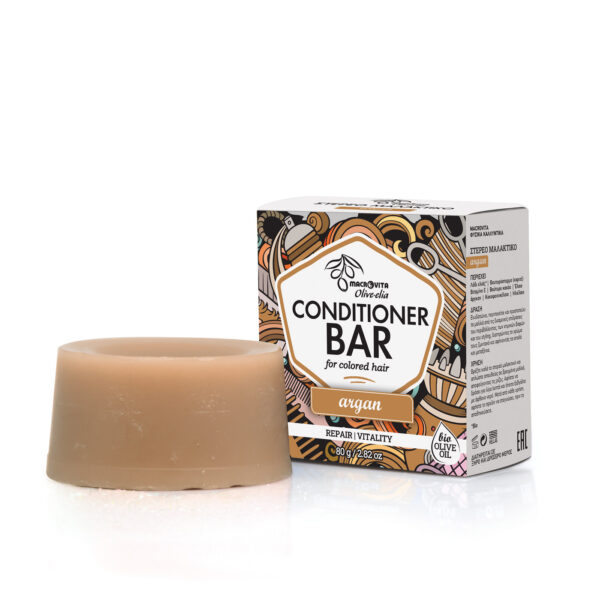 Olive-Elia Tuhý kondicionér pre farbené vlasy s arganovým olejom  Olive-Elia Conditioner Bar for Colored Hair Argan