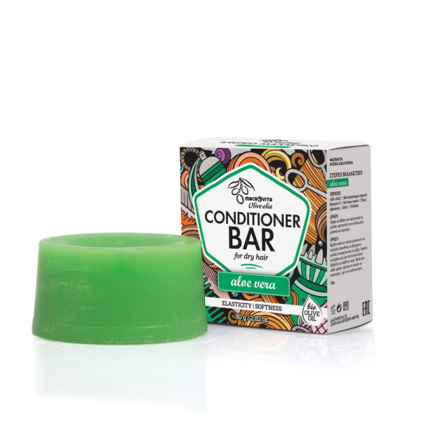 Olive-Elia Tuhý kondicionér pre suché vlasy s aloe vera  Olive-Elia Conditioner Bar for Dry Hair Aloe Vera