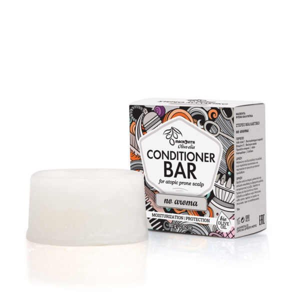 Olive-Elia Tuhý kondicionér pre atopickú pokožku bez vône  Olive-Elia Conditioner Bar for Atopic Prone Scalp No Aroma