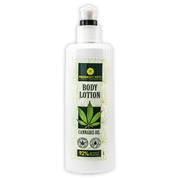 Fresh Secrets Telové mlieko s konopným olejom  Fresh Secrets Cannabis Body lotion