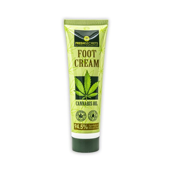 Fresh Secrets Krém na nohy s konopným olejom  Fresh Secrets Cannabis foot cream