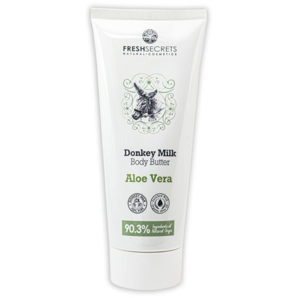 Fresh Secrets Telové maslo s oslím mliekom a aloe vera  Fresh Secrets Donkey Milk Body butter aloe vera