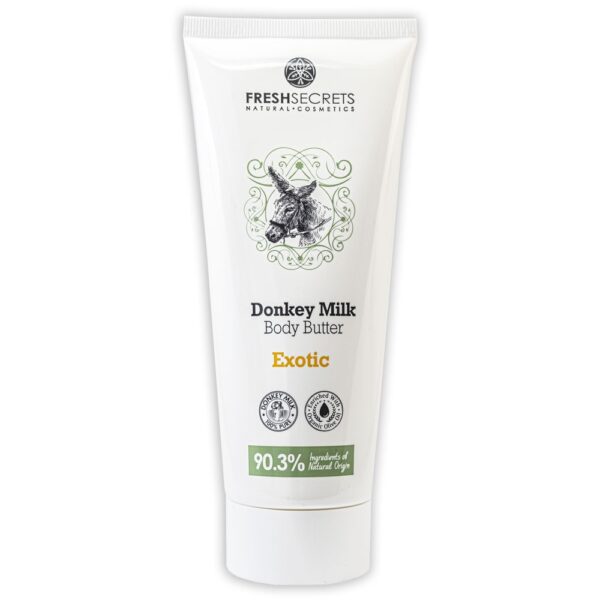 Fresh Secrets Telové maslo s oslím mliekom a exotickým ovocím  Fresh Secrets Donkey Milk Body butter exotic fruits