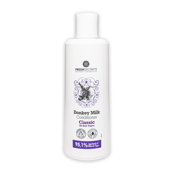 Fresh Secrets Kondicionér na vlasy klasik pre všetky typy vlasov  Fresh Secrets Donkey Milk Hair conditioner classsic for all hair types